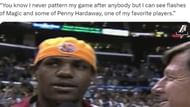 "King James" at the Staple Center in 2004 to watch the LA Lakers.